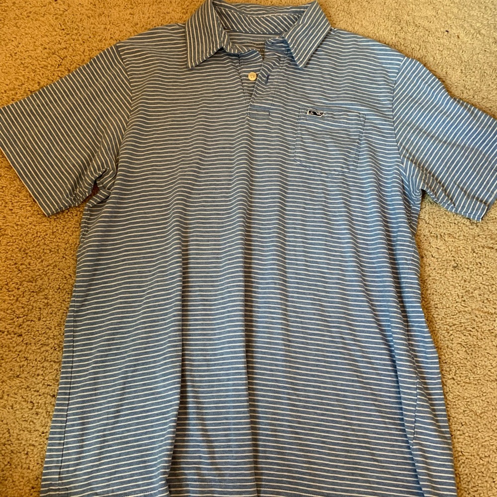 Boys vineyard vines striped polo size X-Large